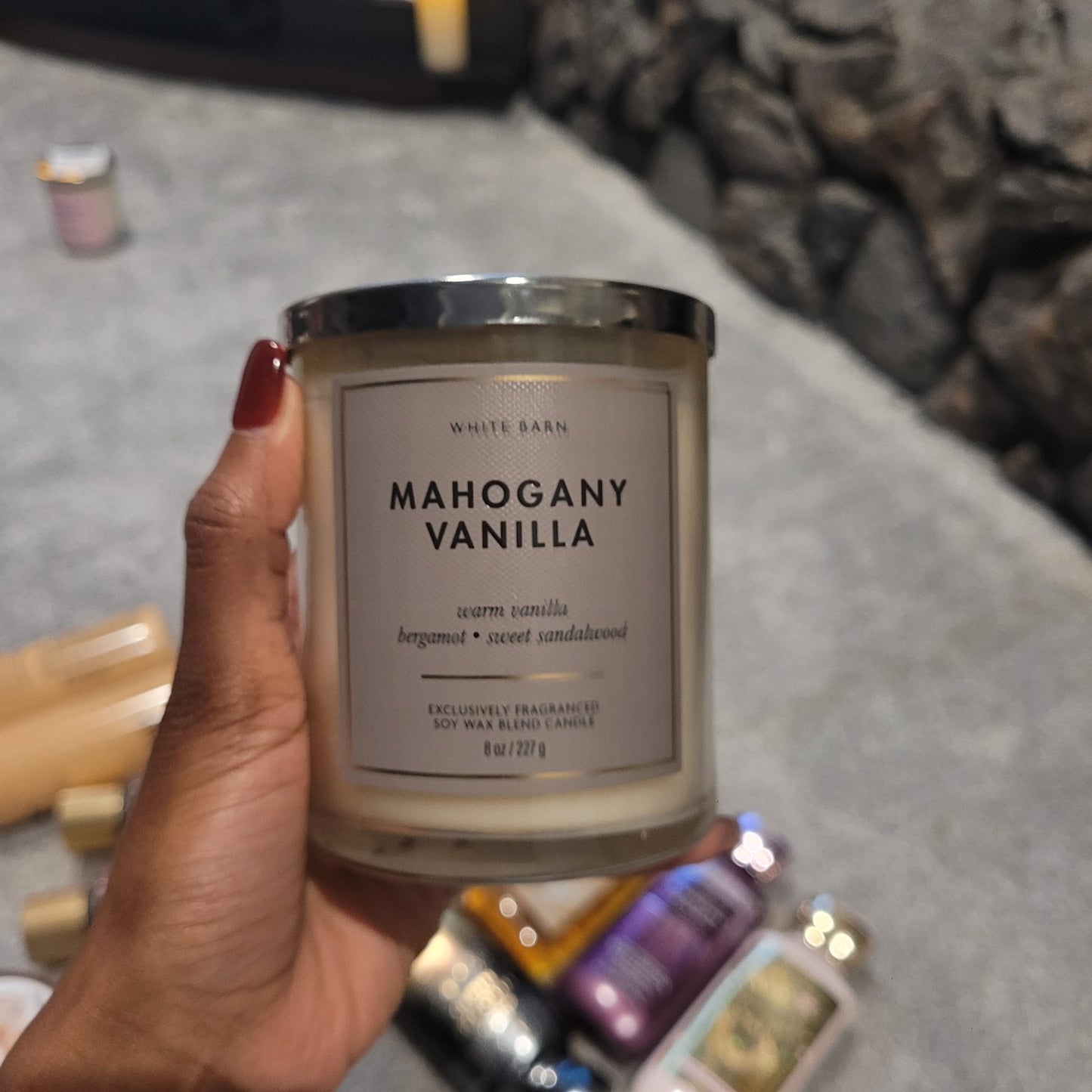Bath & Body Works Mahogany Vanilla Single Wick Candle 227 g