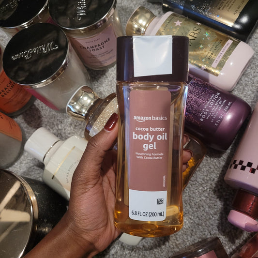 Amazon Basics Body Oil Gel with Cocoa Butter 200ml