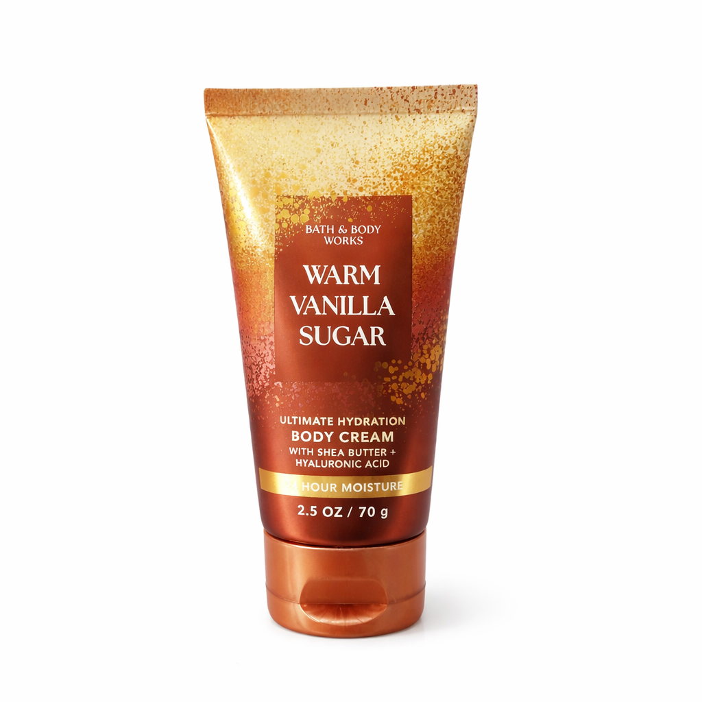 Bath & Body Works Warm Vanilla Sugar Mini/Travel Size Body Cream - 70g