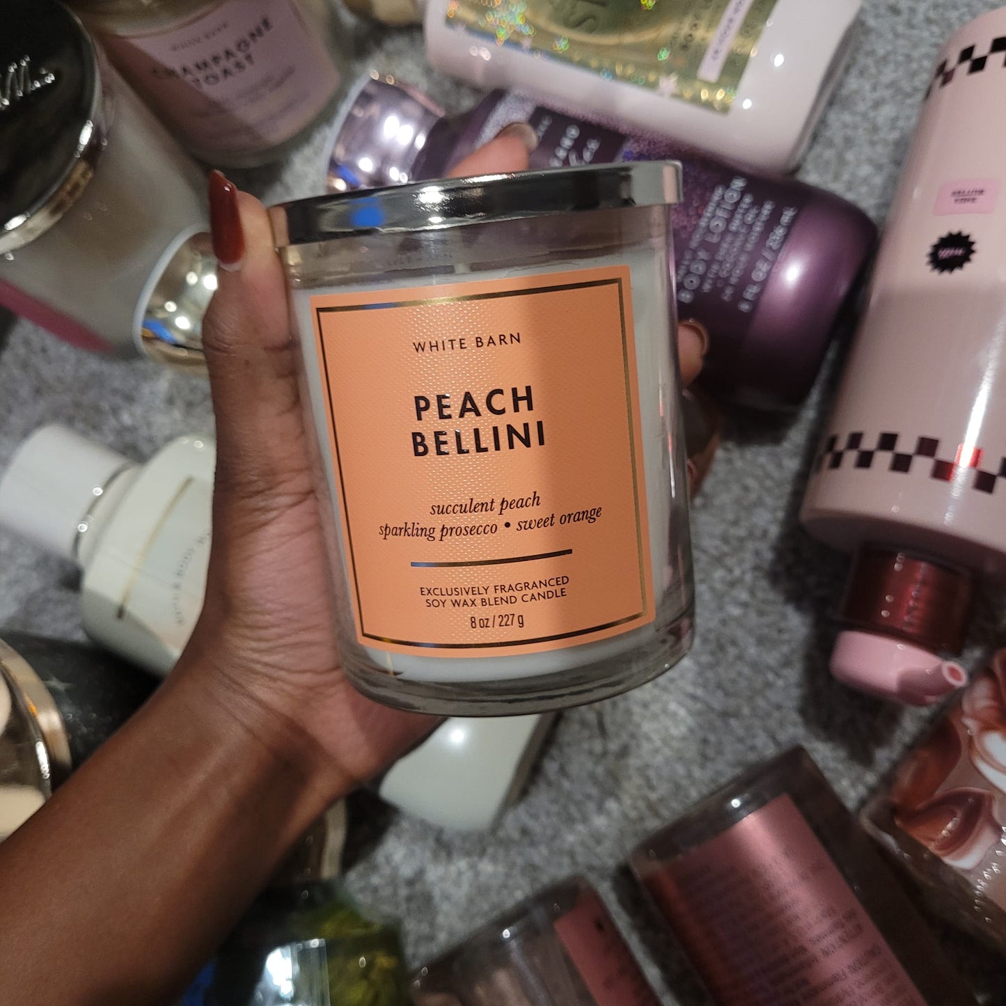 Bath & Body Works Peach Bellini Single Wick Candle 227 g