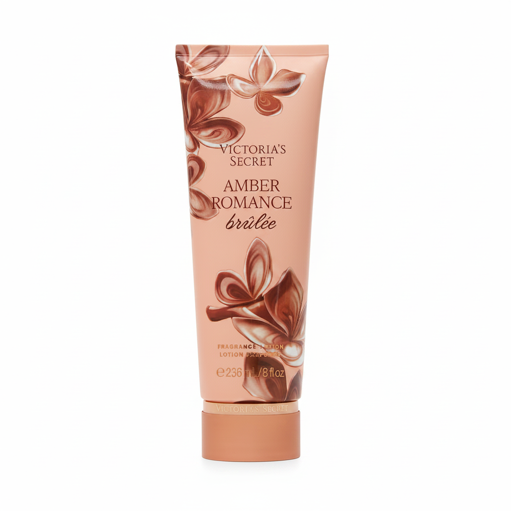 Amber Romance Brûlée Lotion White Background