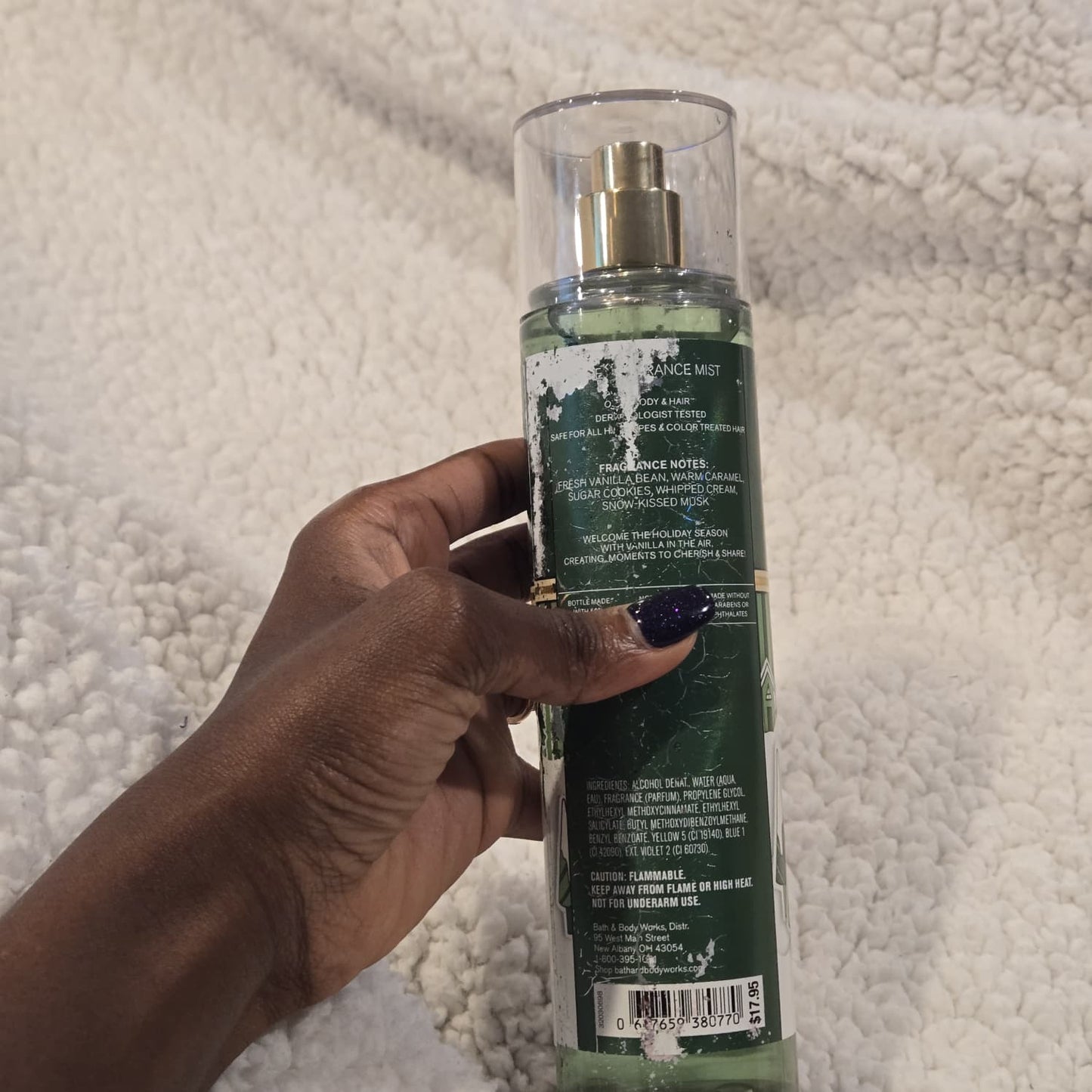 DAMAGED BOTTLE Bath & Body Works Vanilla Bean Noel Fine Fragrance Mist 236ml / 8 fl oz
