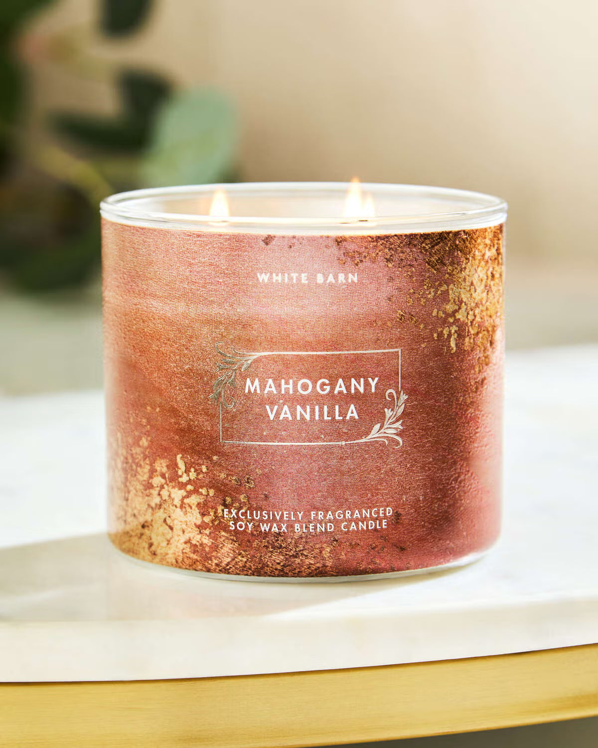 Bath & Body Works (White Barn) Mahogany Vanilla 3-Wick Candle 411g / 14.5 oz