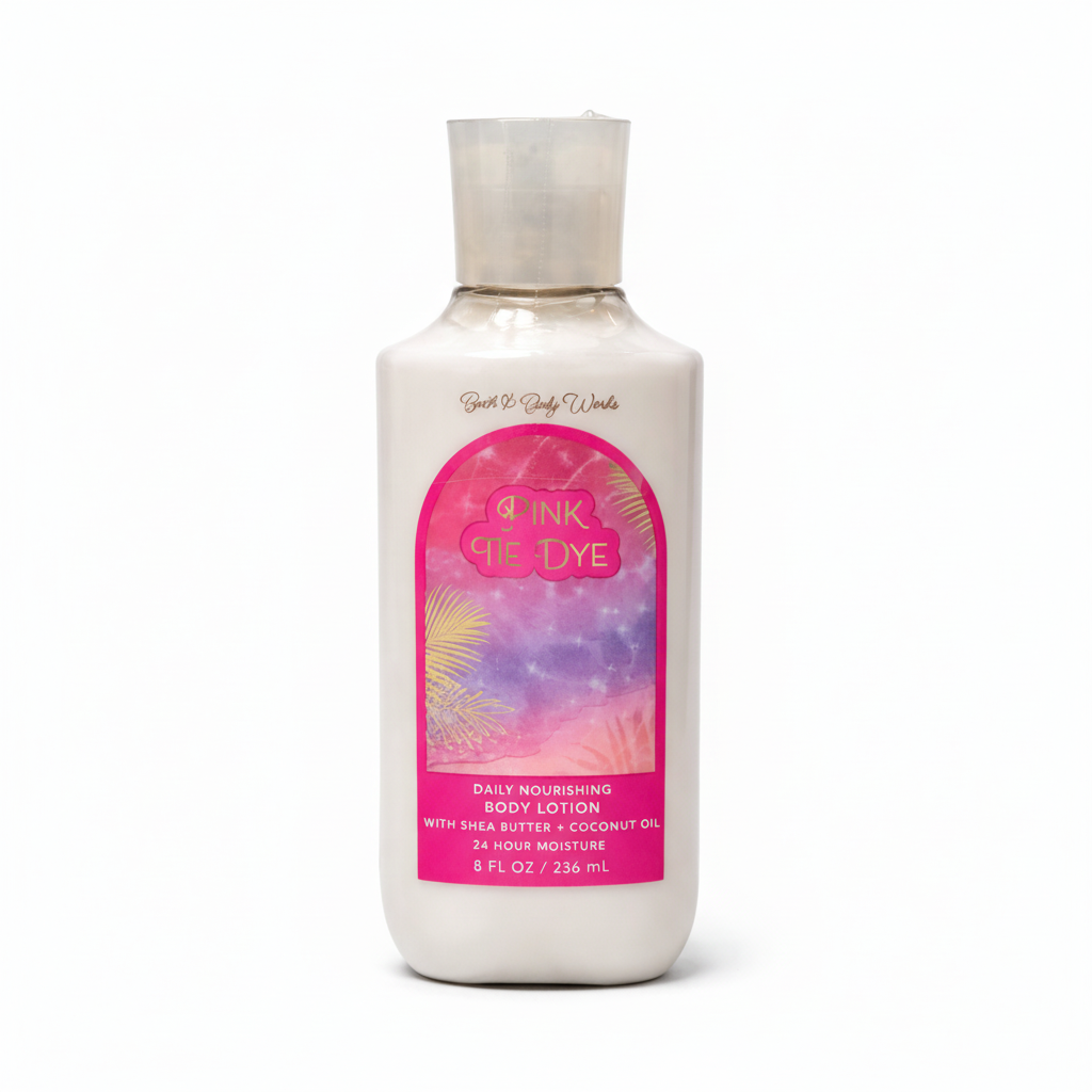 Bath & Body Works Pink Tie Dye Daily Nourishing Body Lotion (236 ml)