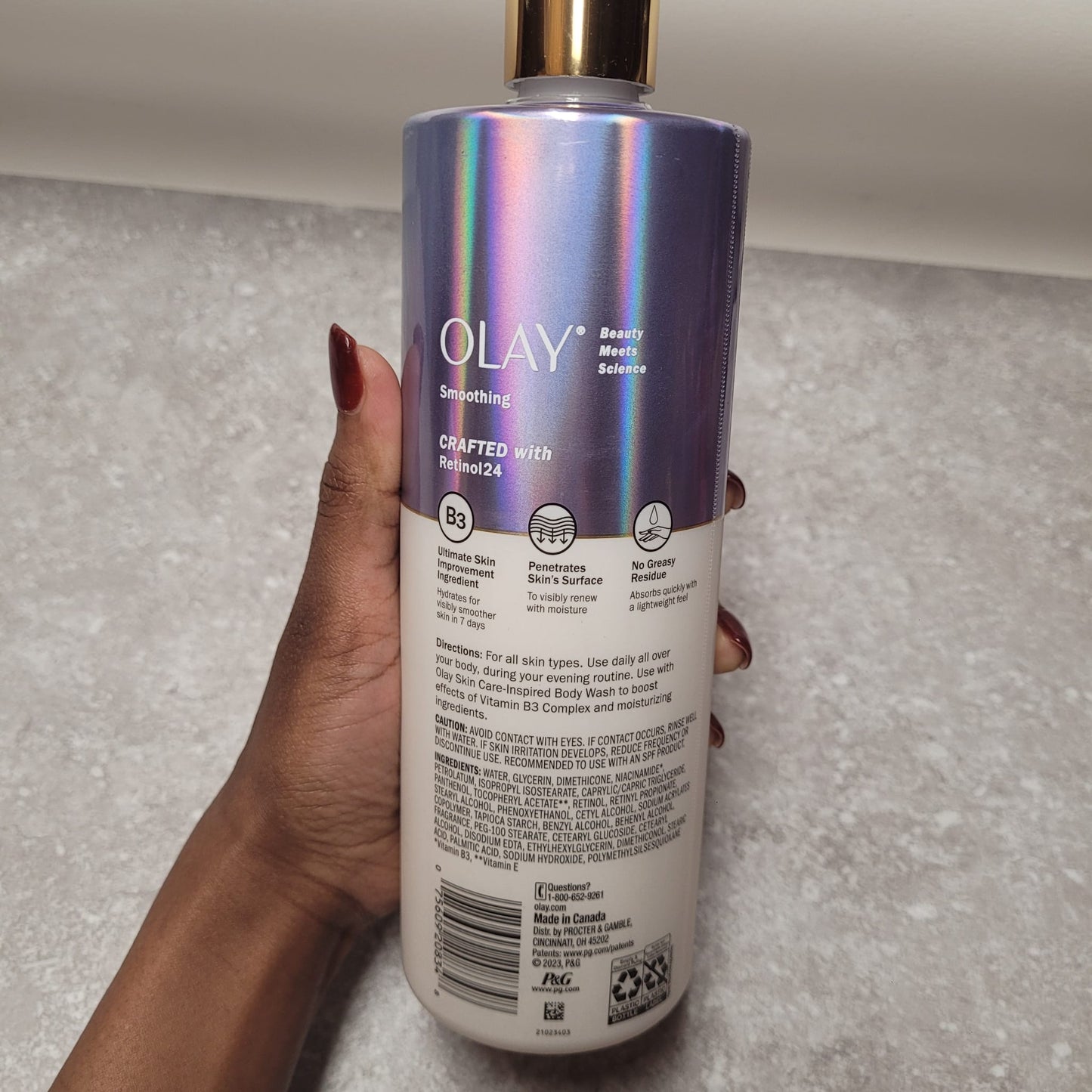 Olay Smoothing Body Lotion with Retinol (502 ml)