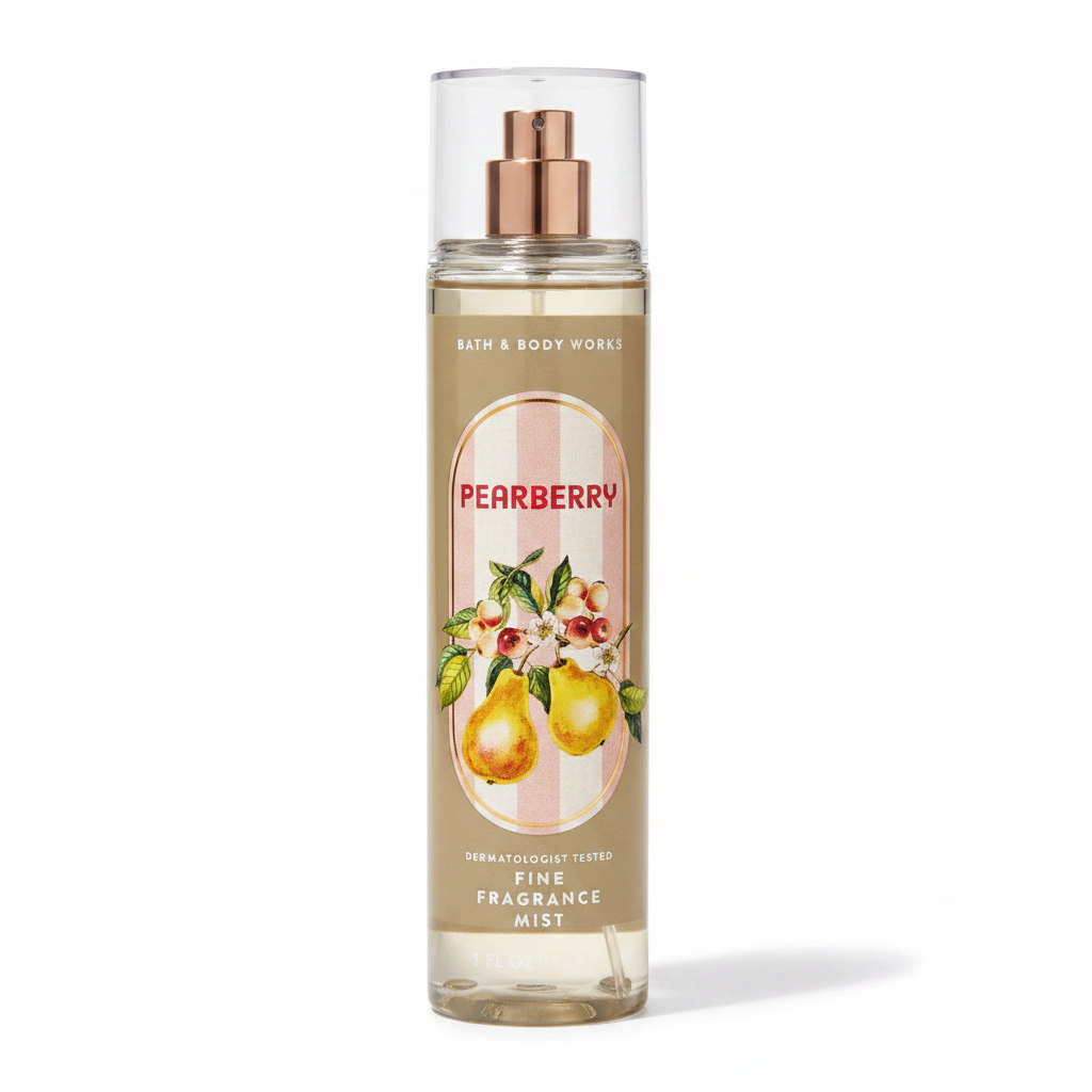Pearberry Fine Fragrance Mist White Background