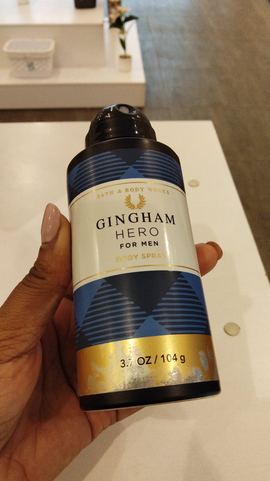 Scratched Packaging Bath & Body Works Gingham Hero Body Spray – Men 104g