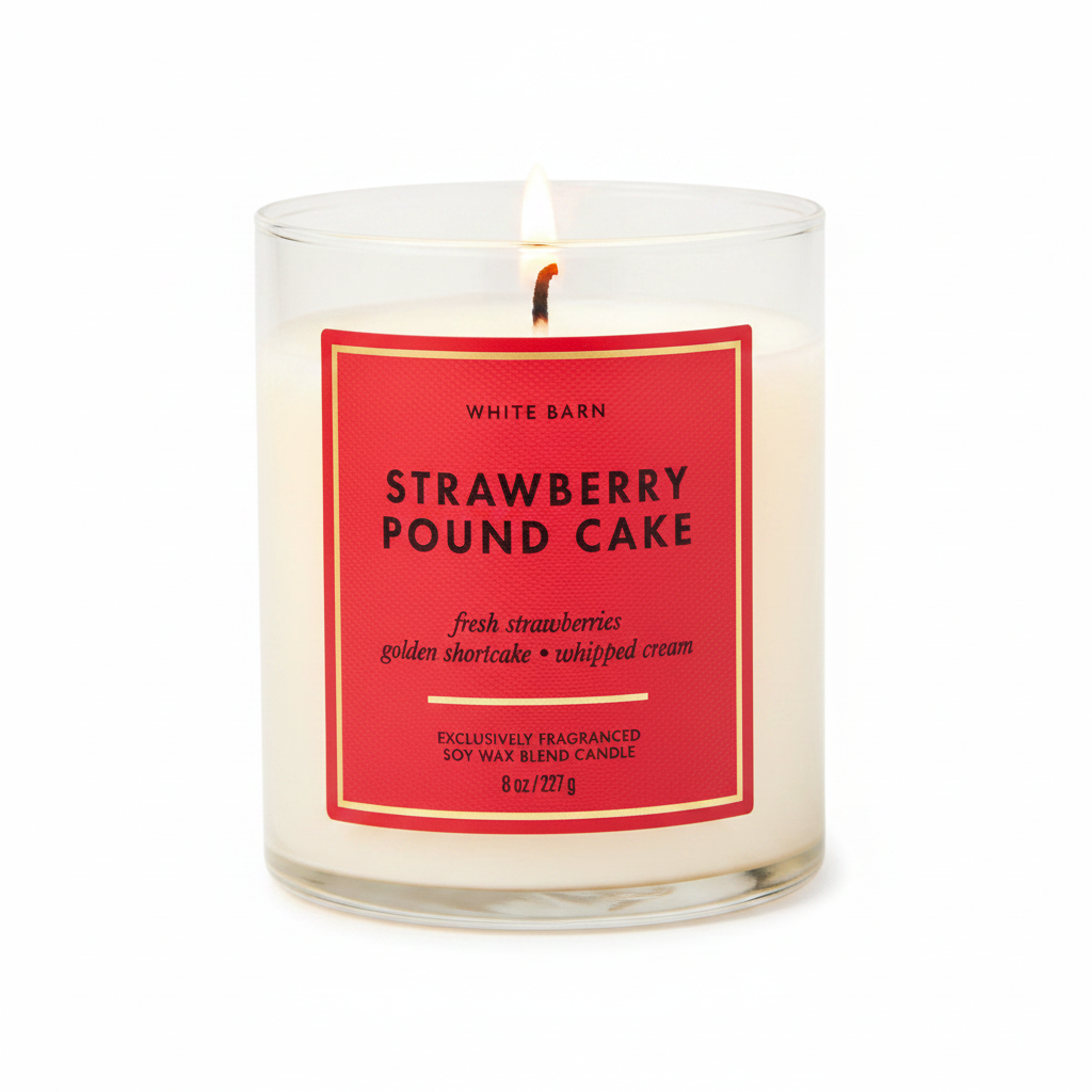 Strawberry Pound Cake Candle
