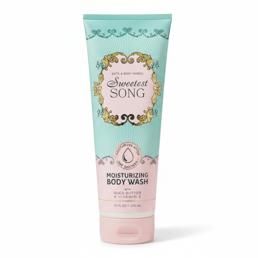 Sweetest Song Body Wash White Background