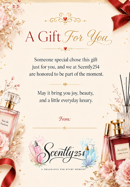 Scently254 General Gift Card for Women – 4 x 6 in / 10.16 x 15.24 cm – 1 FREE card with ANY purchase