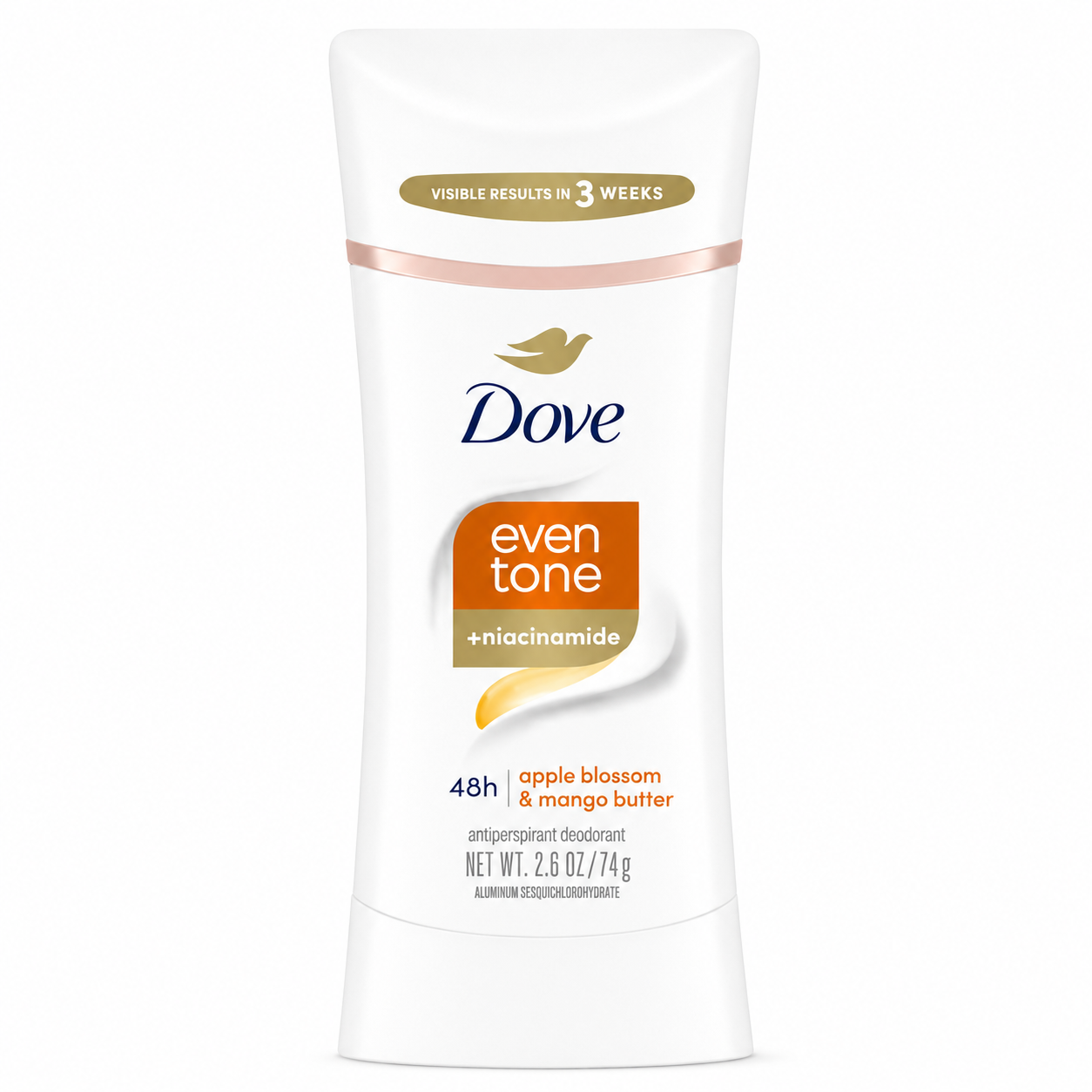 Dove Even Tone Apple Blossom & Mango Butter Antiperspirant Deodorant Stick 74g