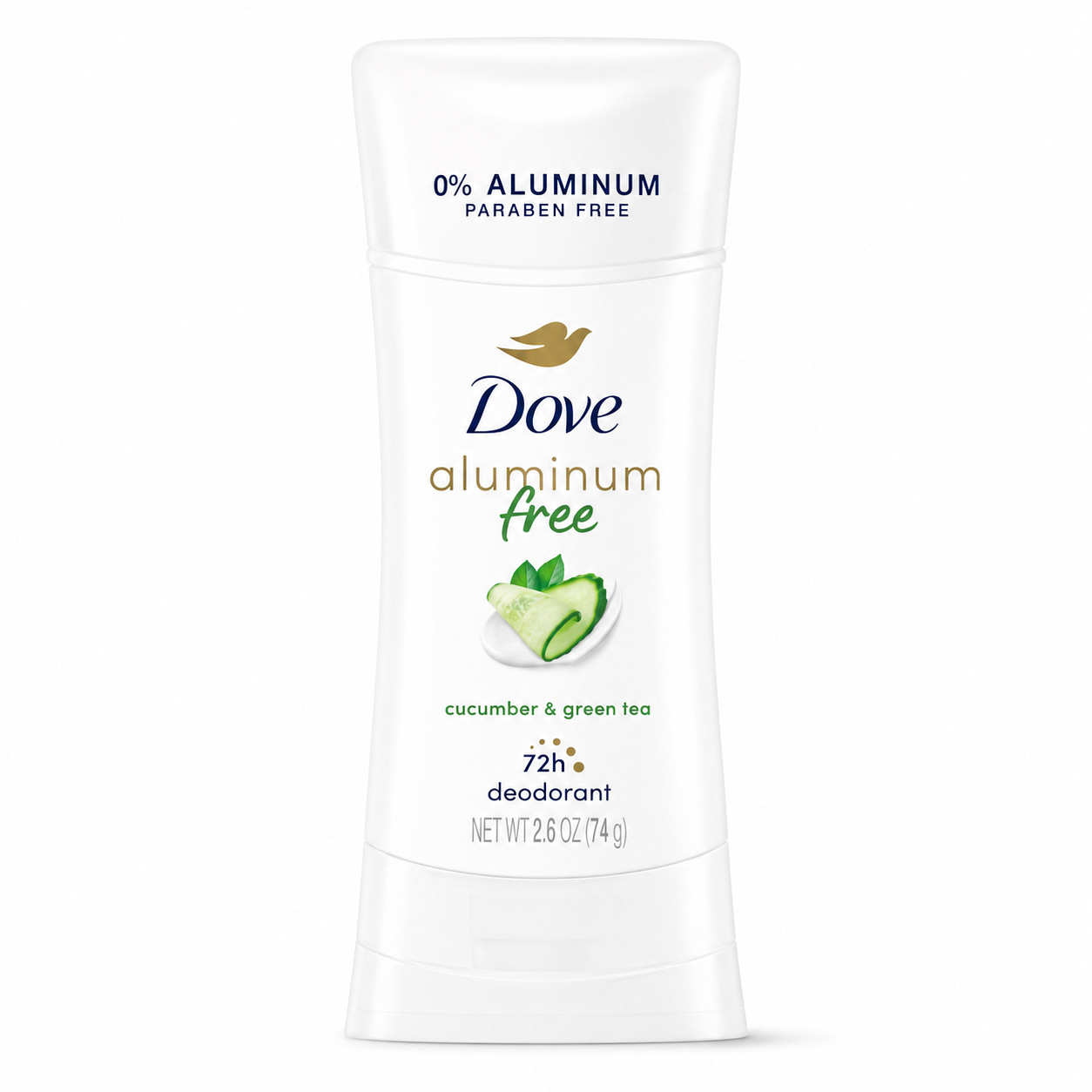 Dove Aluminum Free (0%) Cucumber & Green Tea Deodorant Stick 74g