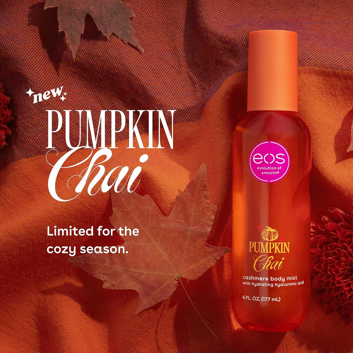 eos Pumpkin Chai Fine Fragrance Body Mist 177ml / 6 fl oz