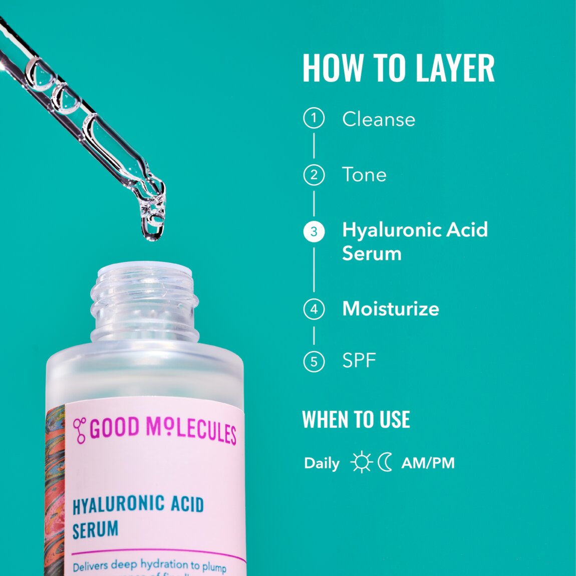 Good Molecules Hyaluronic Acid Serum 30ml / 1 oz