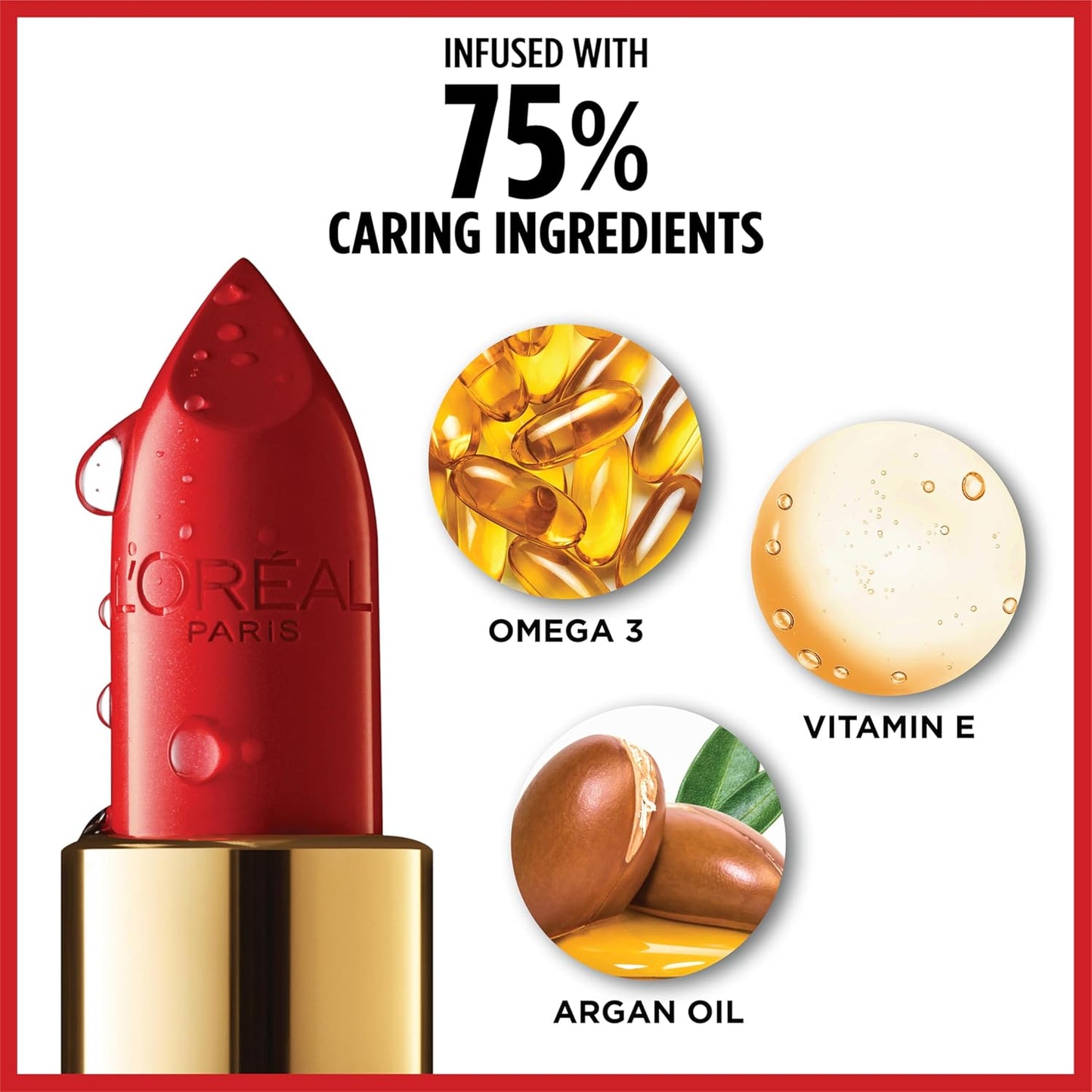 L'Oréal Paris Colour Riche Original (Red Passion, 295 Deep Red) Creamy Hydrating Satin Lipstick - 1 Count