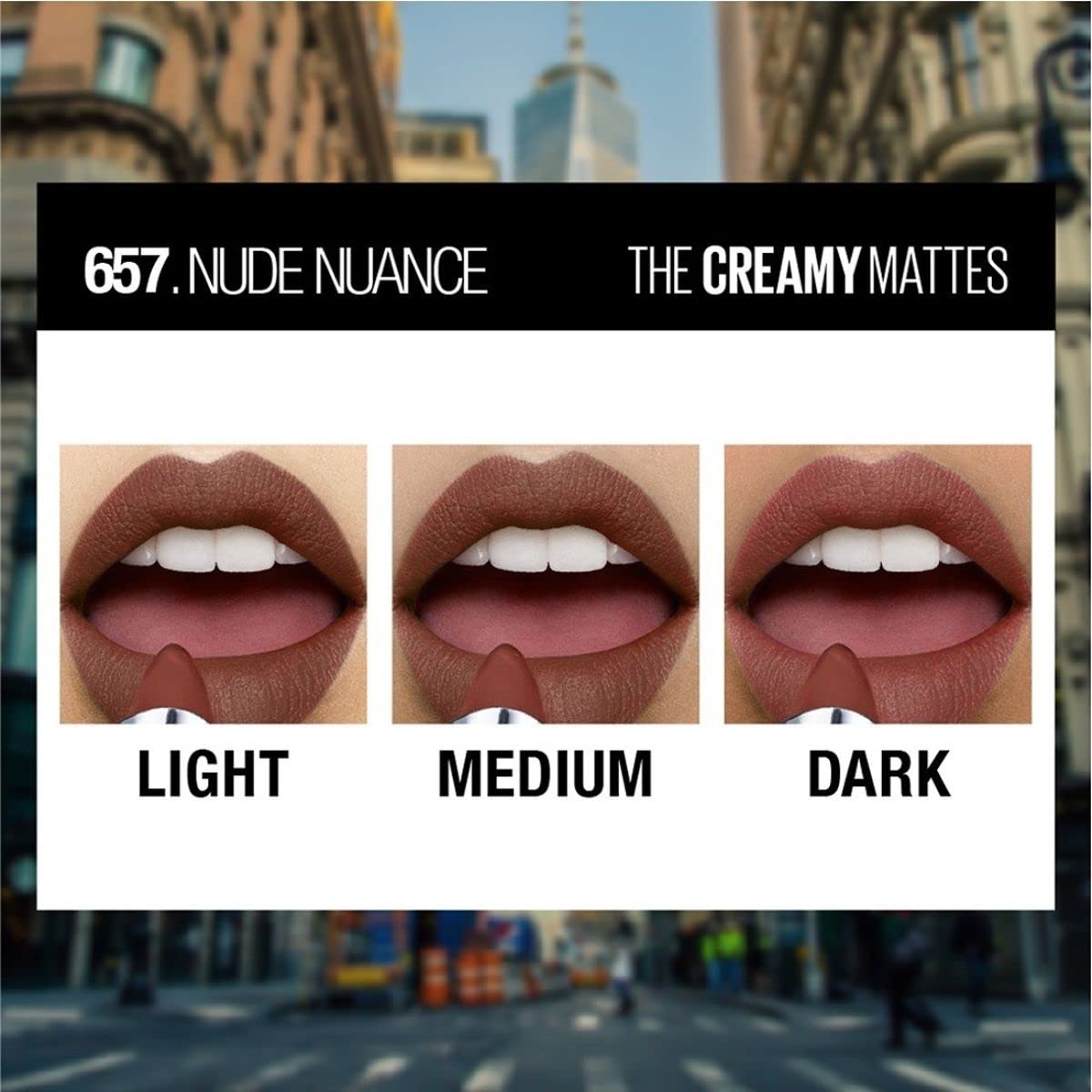 Maybelline Color (Sensational Nude) Nuance Medium Nude Matte Lipstick - 1 Count