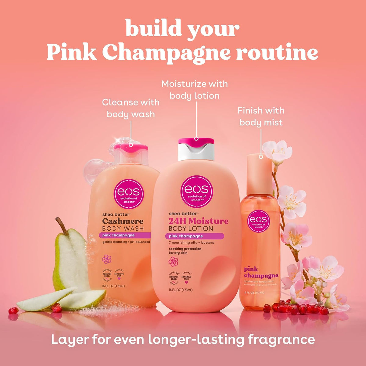 eos Pink Champagne Cashmere Body Mist 177ml / 6 fl oz
