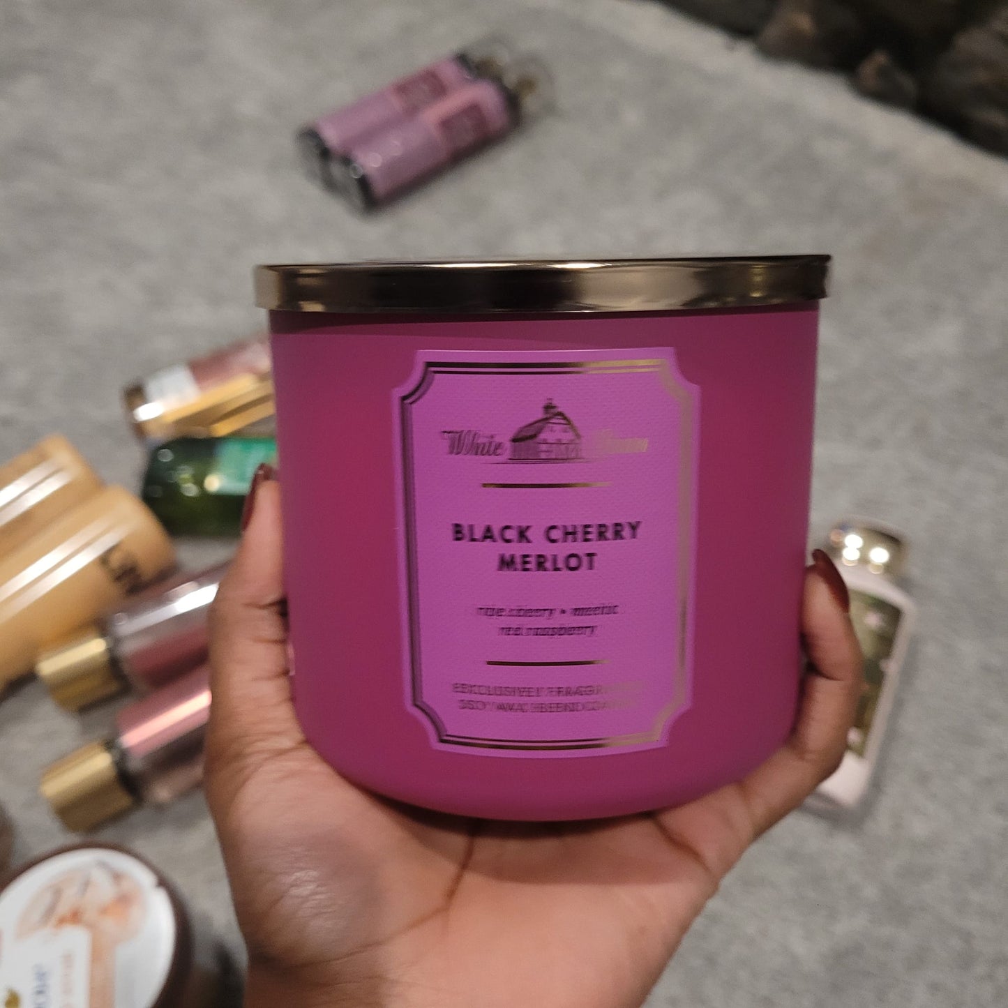 Bath & Body Works Black Cherry Merlot 3-Wick Candle 411 g