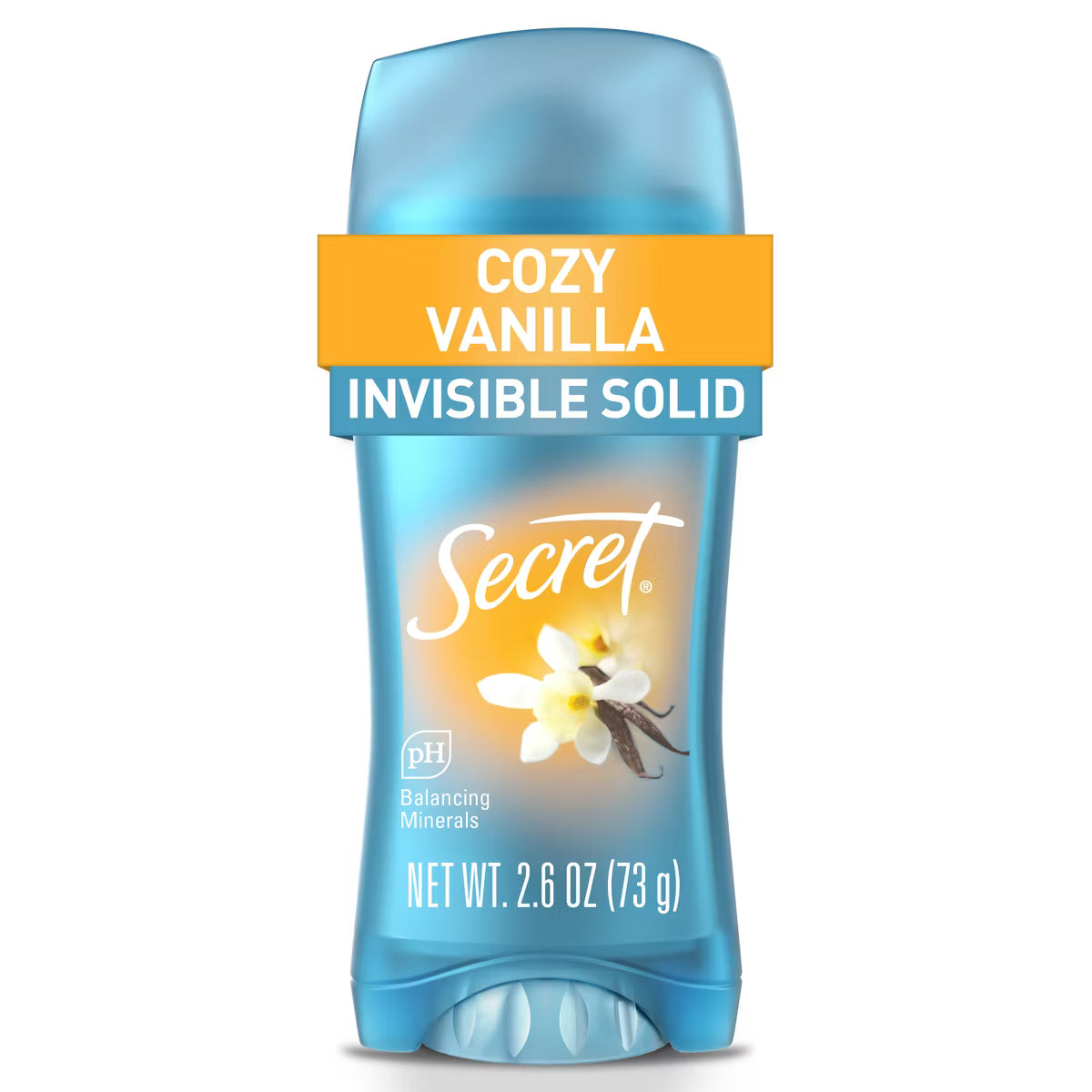Secret Invisible Solid Antiperspirant & Deodorant Vanilla 73g