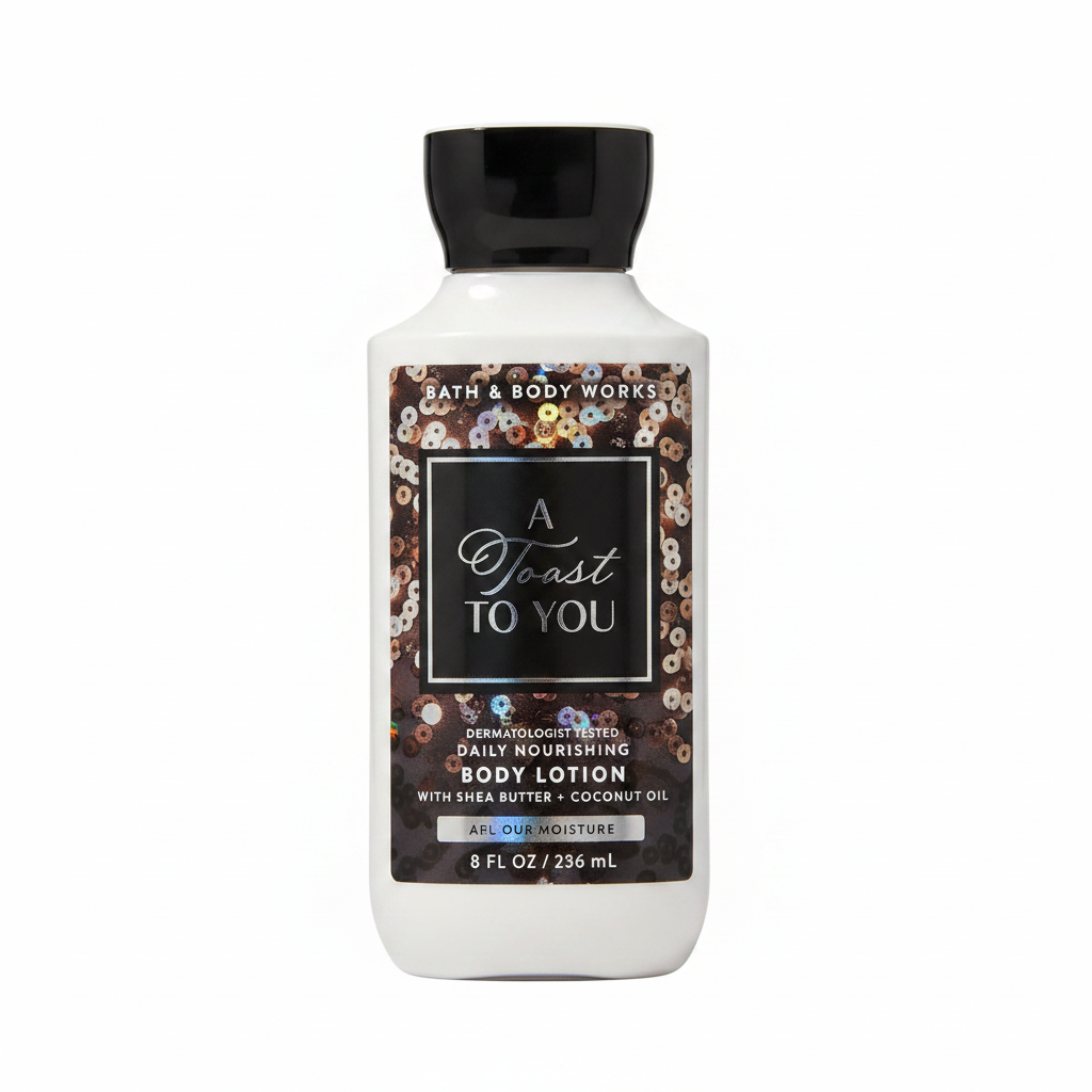 A Toast To You Body Lotion White Background
