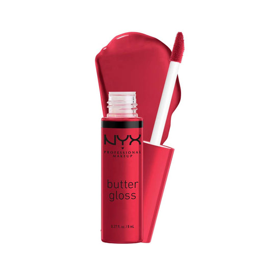 NYX Professional Makeup Red Velvet (Deep Red) Butter Gloss Non-Sticky Lip Gloss 8ml