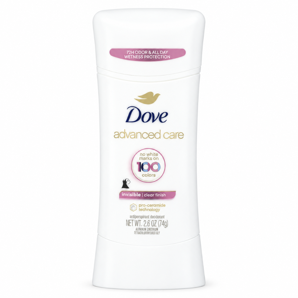 Dove Invisible Antiperspirant Deodorant Clear Finish Stick 2.6 oz / 74 g