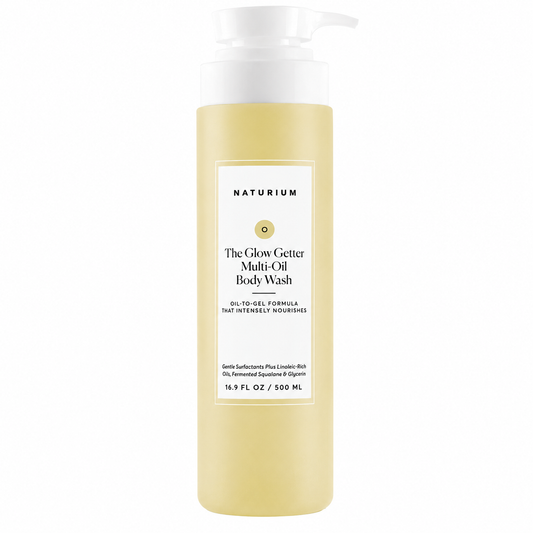 NATURIUM The Glow Getter Multi-Oil Hydrating Face & Body Wash 500ml / 16.9 oz