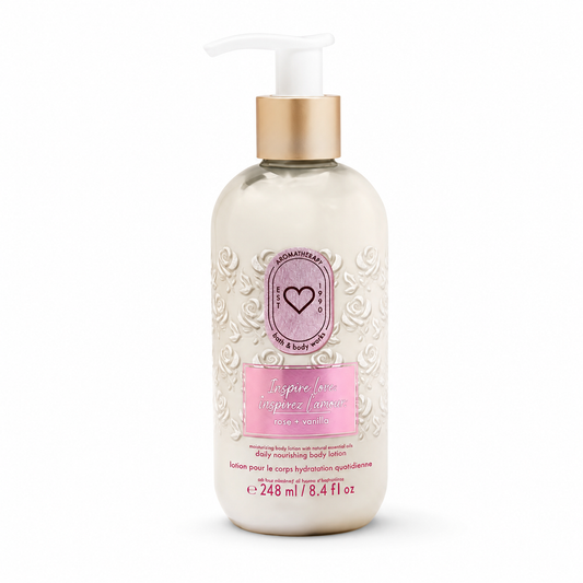 Bath & Body Works Inspire Love Rose + Vanilla Moisturizing Body Lotion 236ml / 8 fl oz