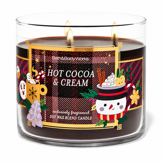 Bath & Body Works Hot Cocoa & Cream 3-Wick Candle 411g / 14.5 oz