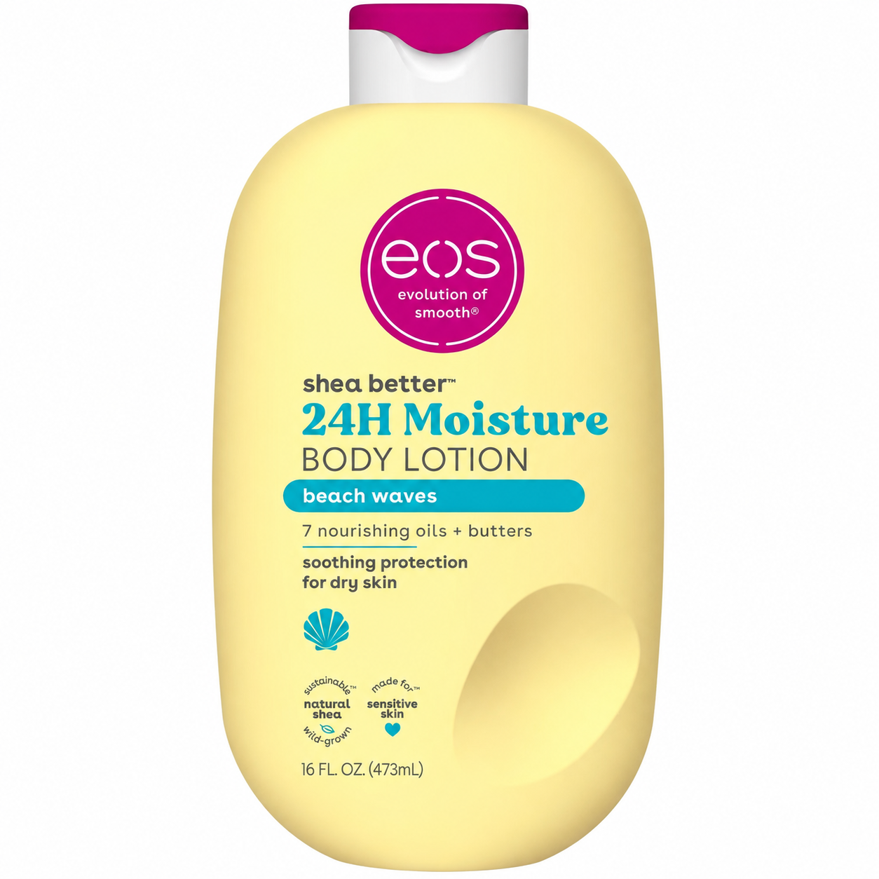 eos Shea Better Beach Waves 24H Moisture Body Lotion 473ml / 16 fl oz