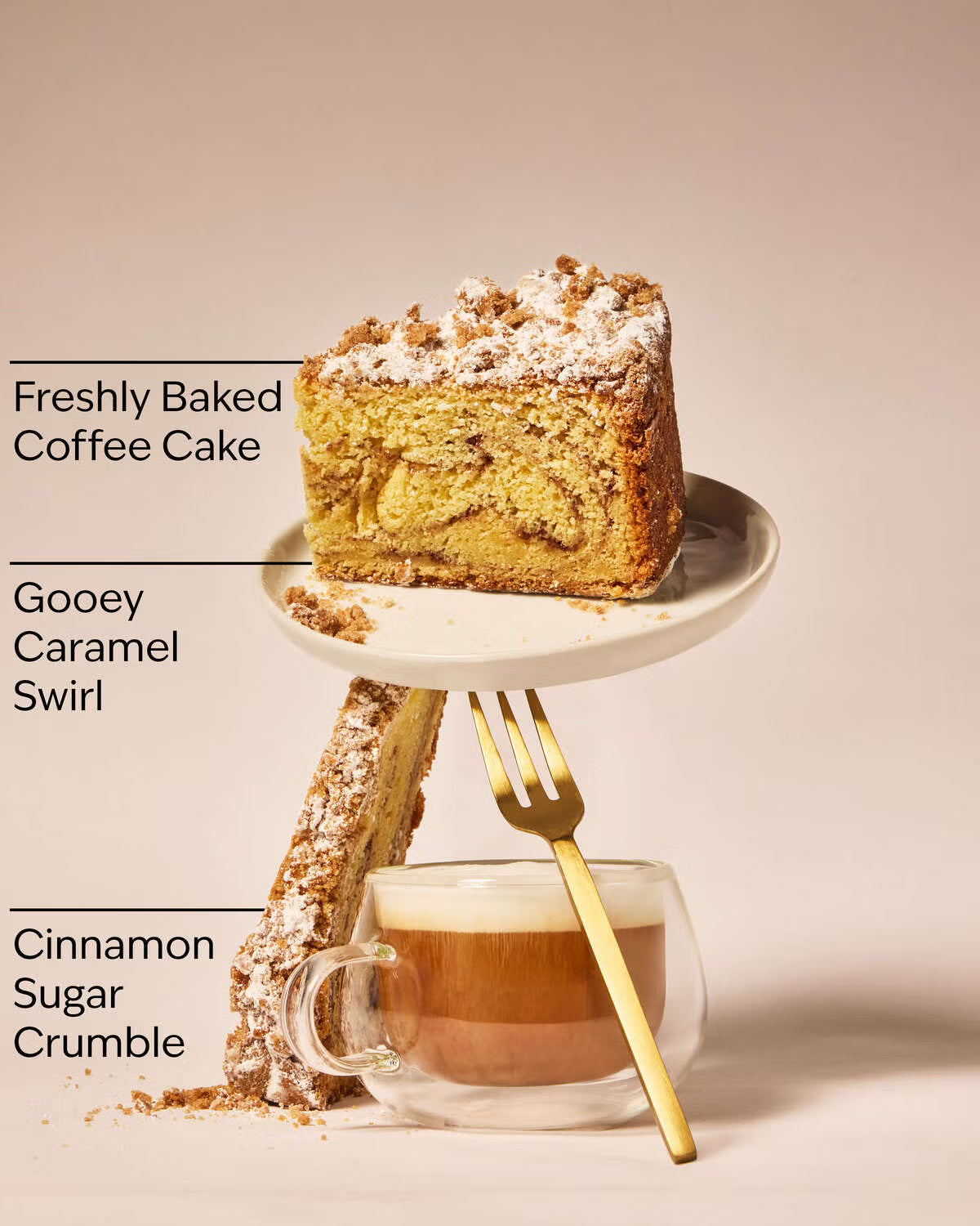 Bath & Body Works Cinnamon Sugar Coffee Cake 3-Wick Candle 411g / 14.5 oz