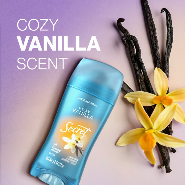 Secret Invisible Solid Antiperspirant & Deodorant Vanilla 73g