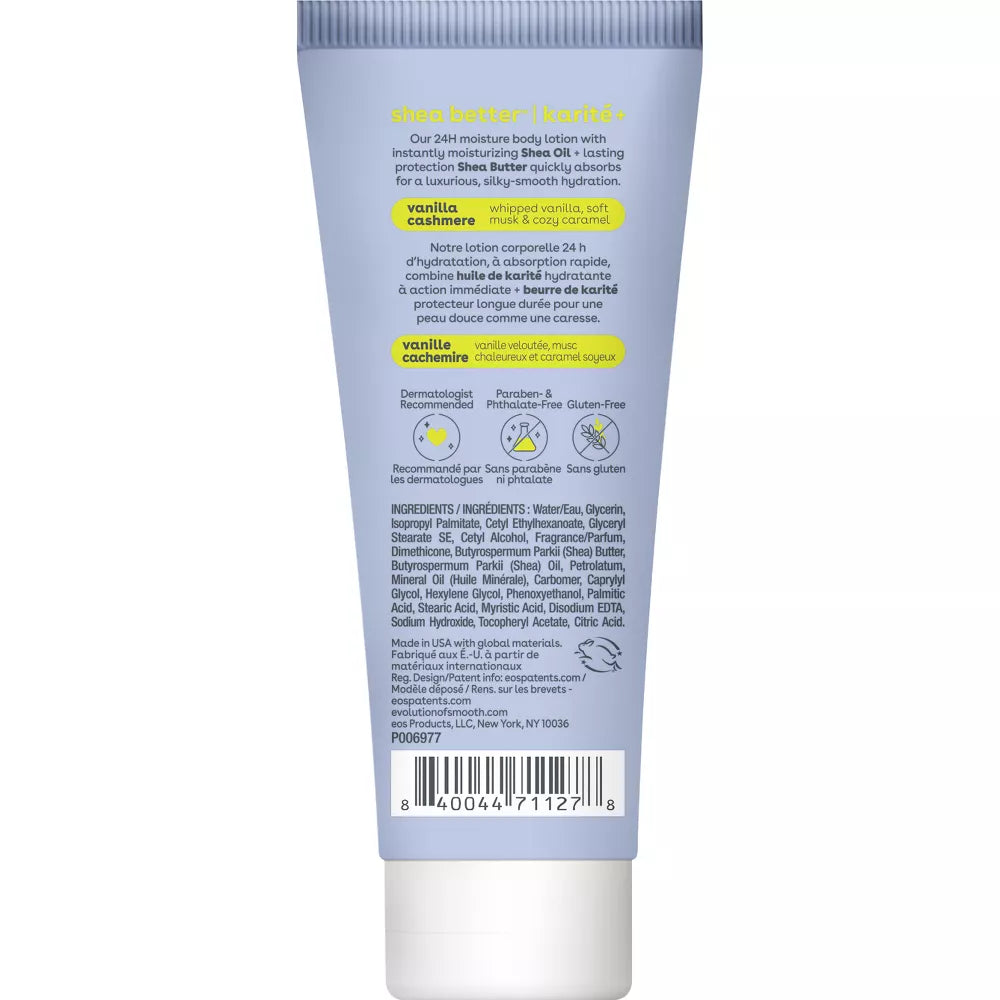 eos Vanilla Cashmere Travel Size Body Lotion 74 ml