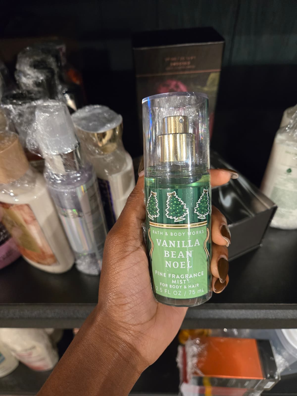 Bath & Body Works Vanilla Bean Noel Travel Size Fine Fragrance Mist 75ml / 2.5 fl oz