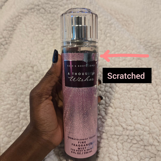DAMAGED BOTTLE: Bath & Body Works A Thousand Wishes Fine Fragrance Mist 236ml / 8 fl oz