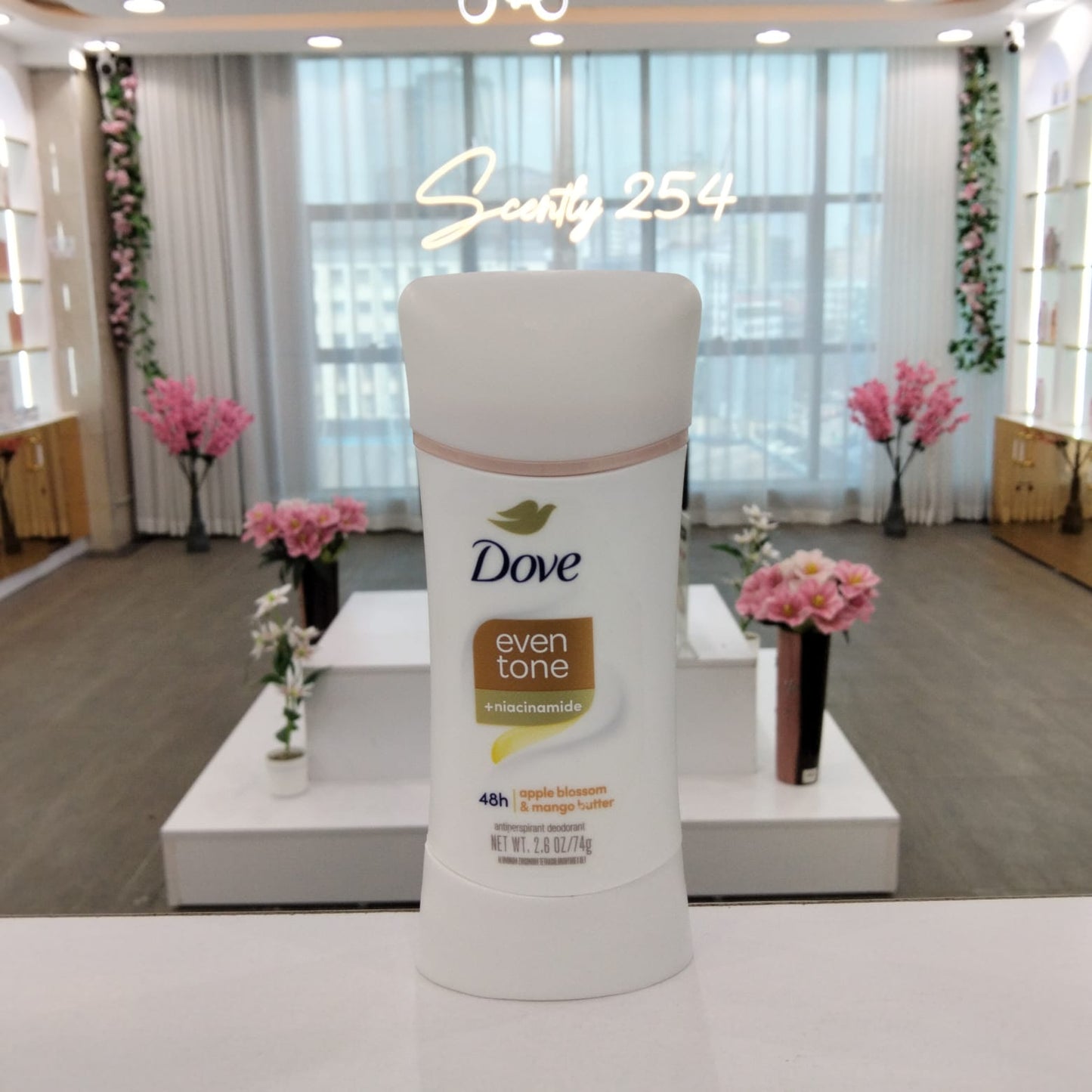 Dove Even Tone Apple Blossom & Mango Butter Antiperspirant Deodorant Stick 74g