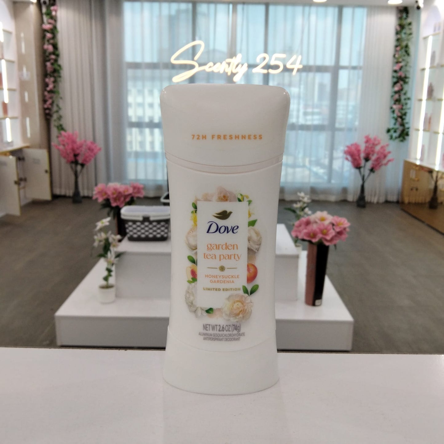 Dove Garden Tea Party Honeysuckle Gardenia Limited Edition Antiperspirant Deodorant Stick 74g