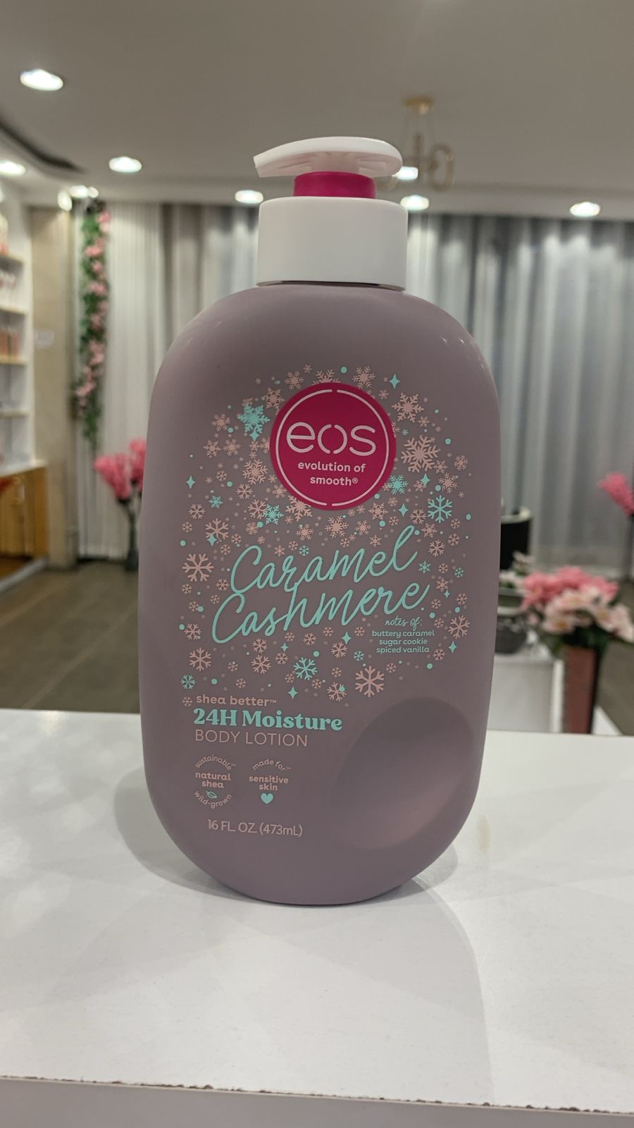 eos Shea Better Caramel Cashmere 24H Moisture Body Lotion 473ml