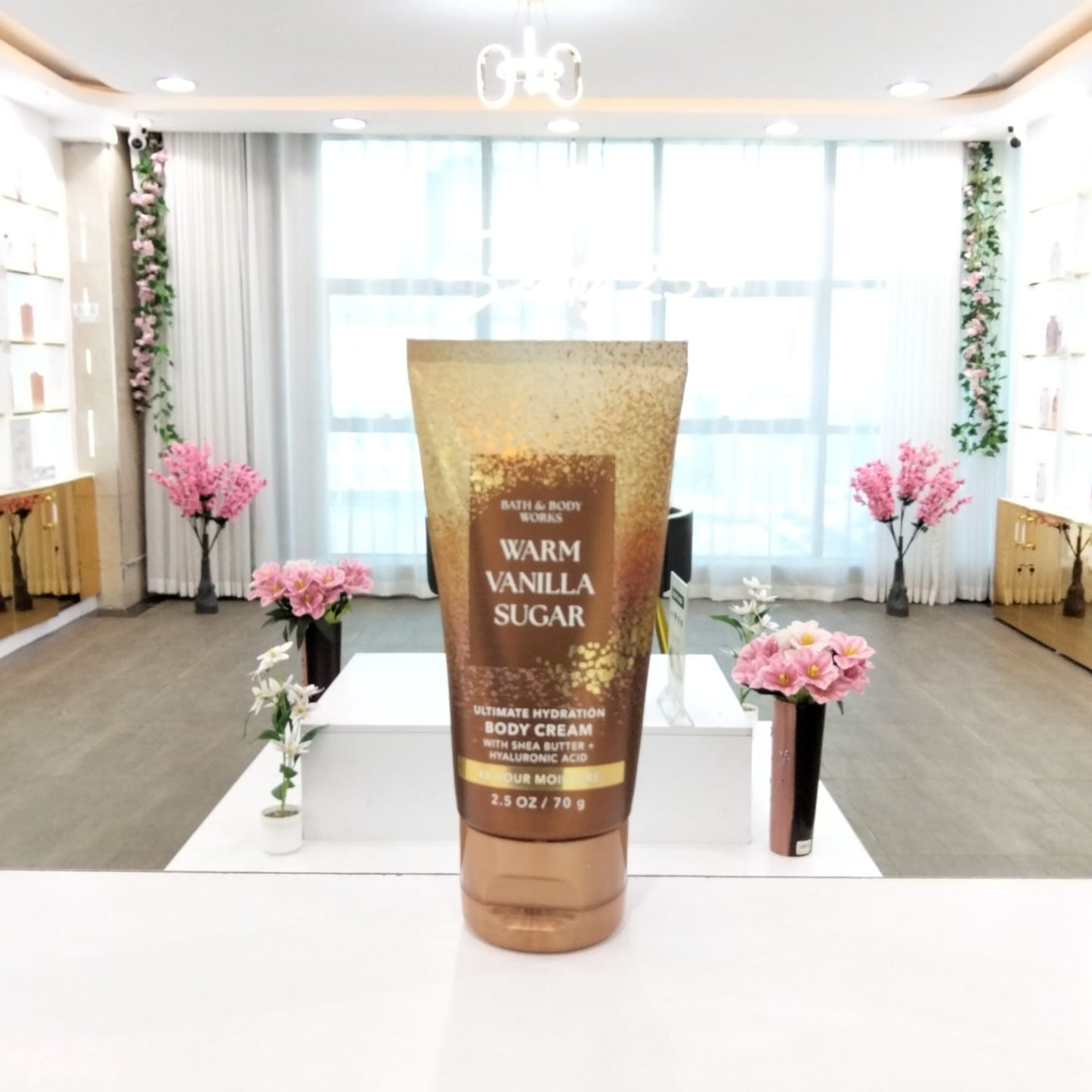 Bath & Body Works Warm Vanilla Sugar Mini/Travel Size Body Cream - 70g