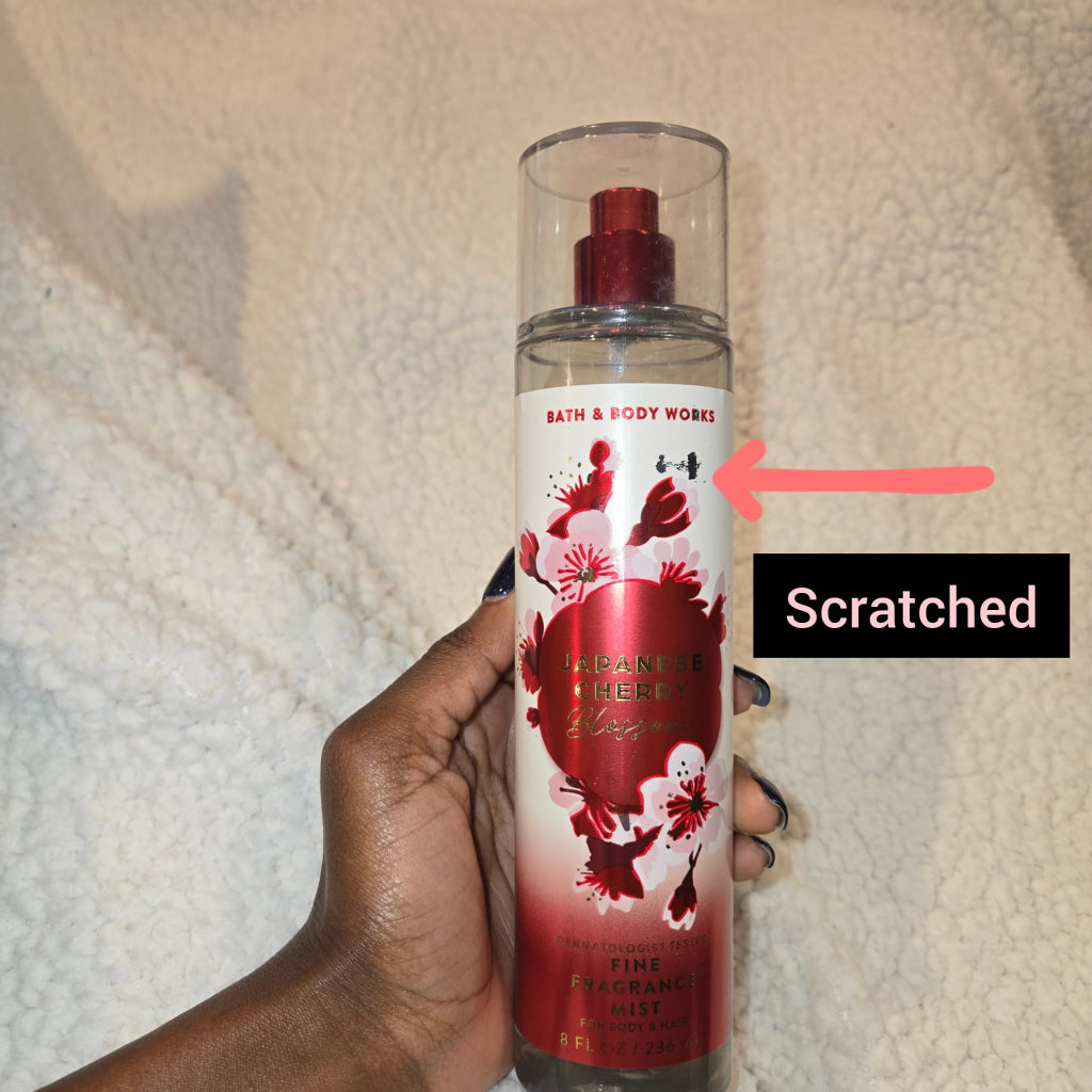 Damaged Bottle: Bath & Body Works Japanese Cherry Blossom Fine Fragrance Mist 236ml / 8 fl oz