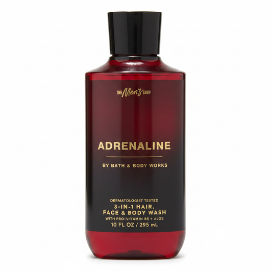 Adrenaline 3-in-1 Body Wash White Background