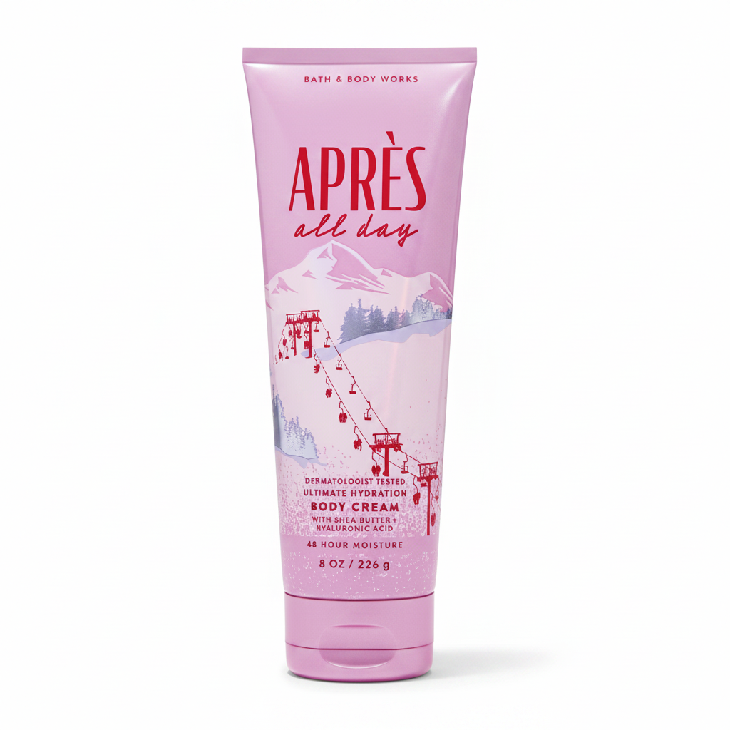 Après All Day Body Cream White Background