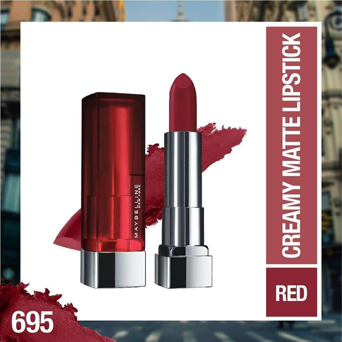 Maybelline Color Sensational Divine Wine (695 Deep Plum) Matte Lipstick - 1 Count