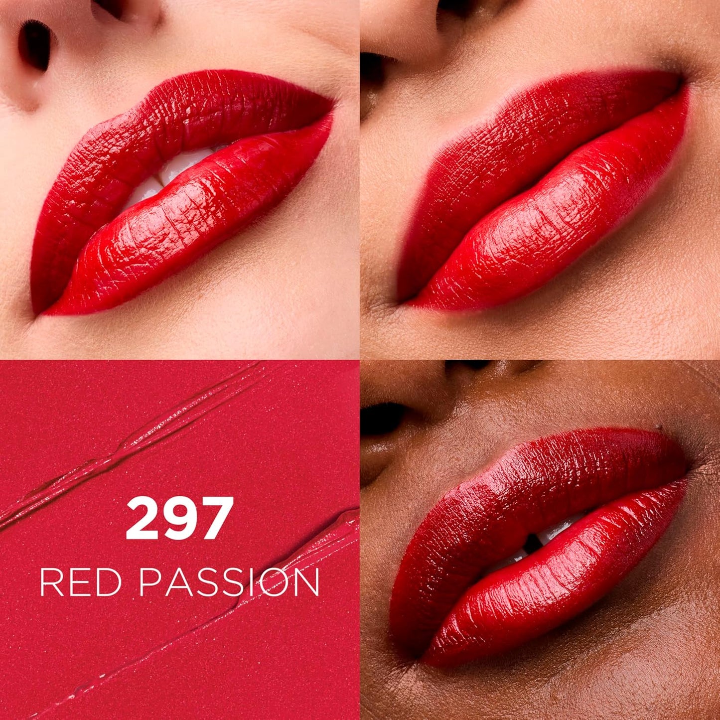 L'Oréal Paris Colour Riche Original (Red Passion, 295 Deep Red) Creamy Hydrating Satin Lipstick - 1 Count