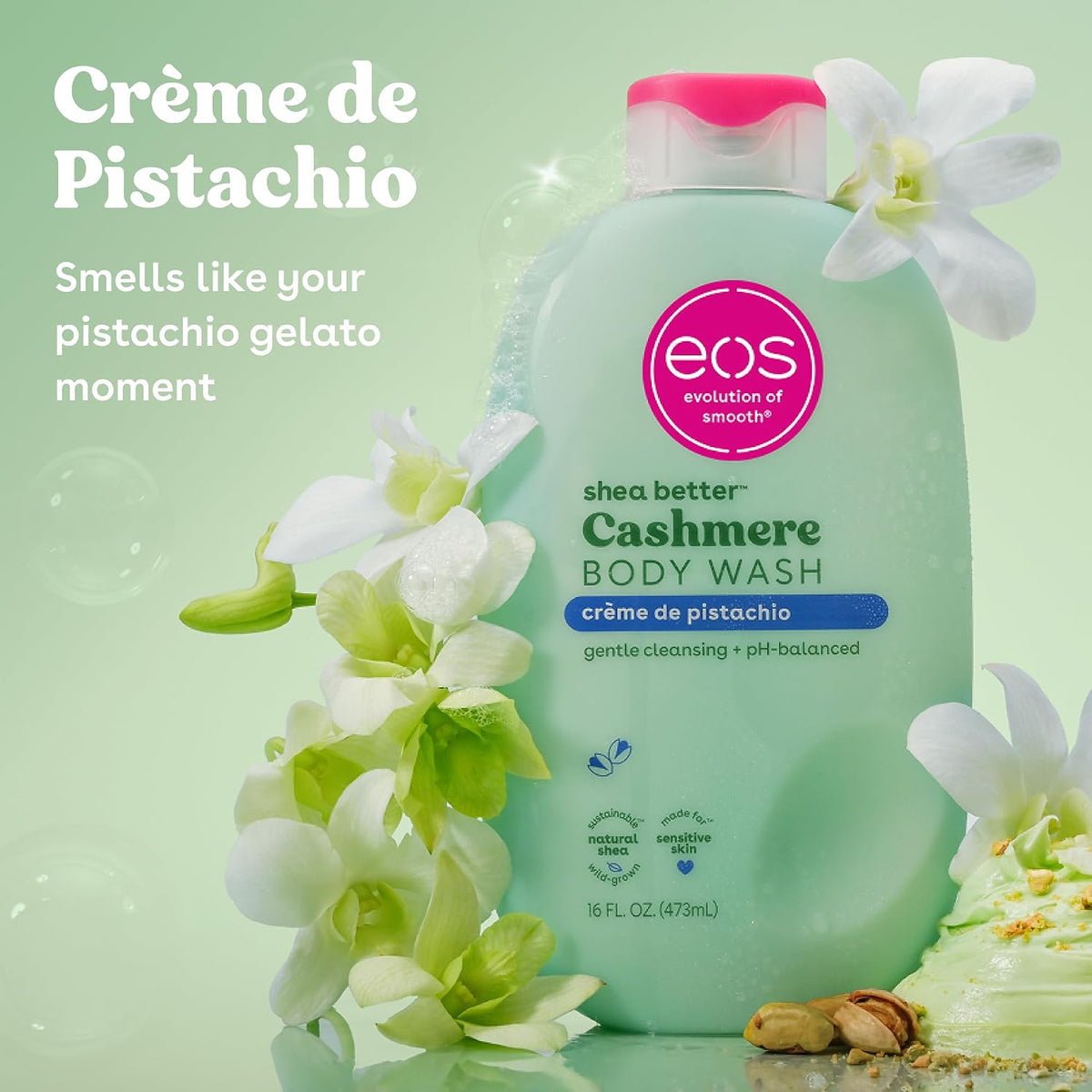 eos Crème de Pistachio Cashmere Body Wash 473ml / 16 fl oz