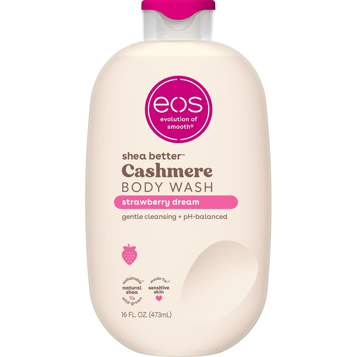 eos Strawberry Dream Cashmere Body Wash 473ml / 16 fl oz