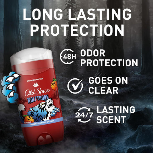 Old Spice Wolfthorn Aluminum Free Deodorant Stick 85g / 3 oz
