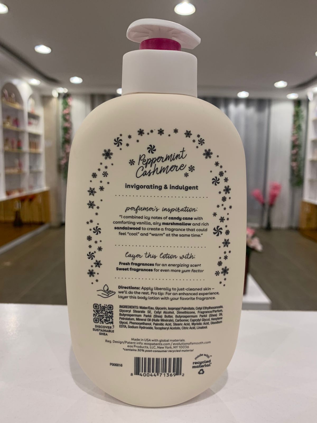 eos Peppermint Cashmere 24H Moisture Body Lotion 473ml