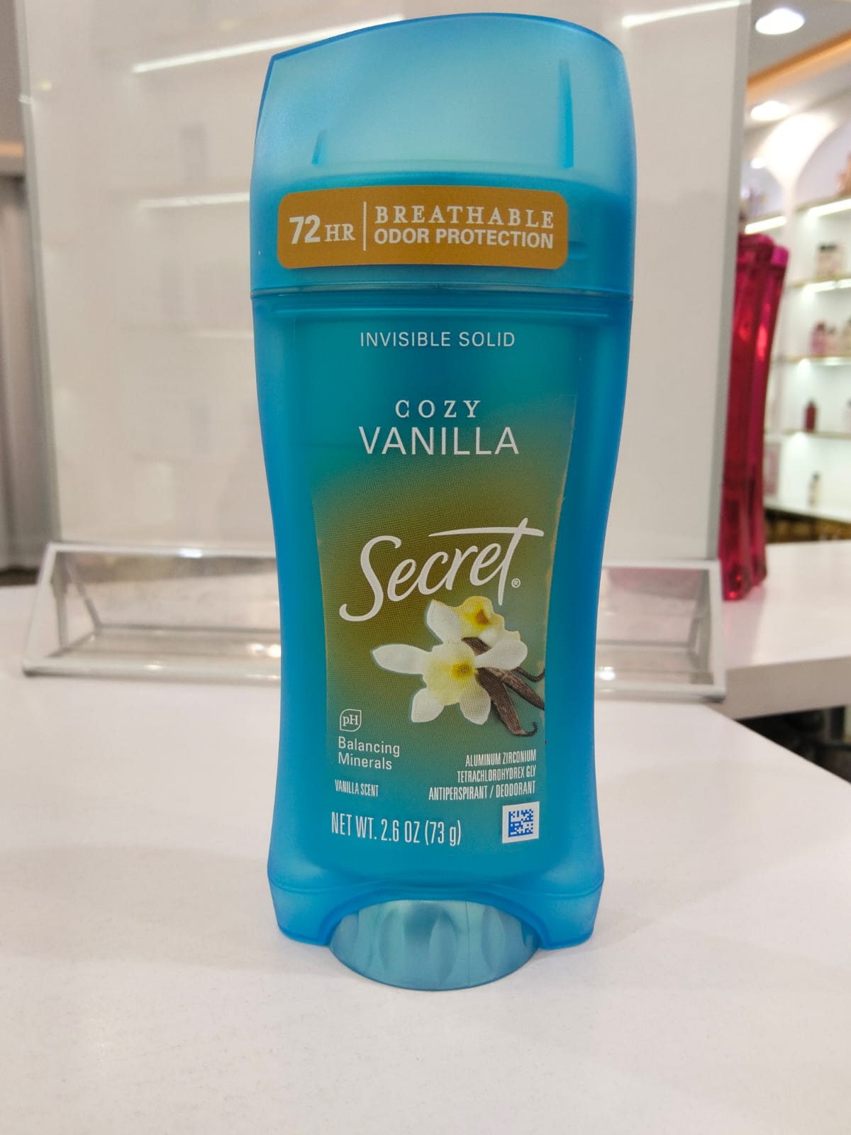 Secret Invisible Solid Antiperspirant & Deodorant Vanilla 73g