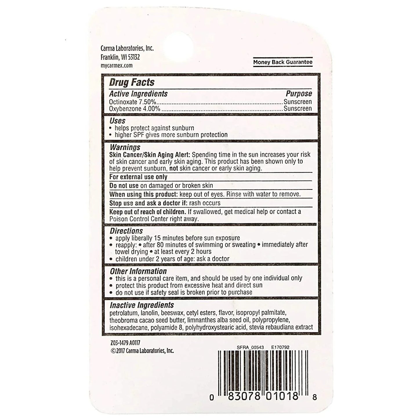 Carmex Daily Care Lip Balm Strawberry SPF 15 10g